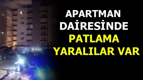 Apartman Dairesinde Patlama Meydana Geldi