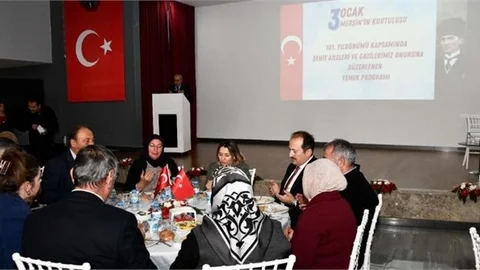 Şehit Aileleri ve Gaziler Onuruna Yemek Düzenlendi