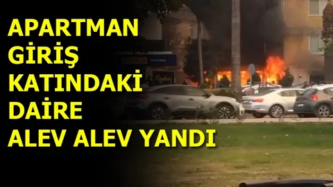 Mersin'de Bir Apartman Dairesinde Yangın