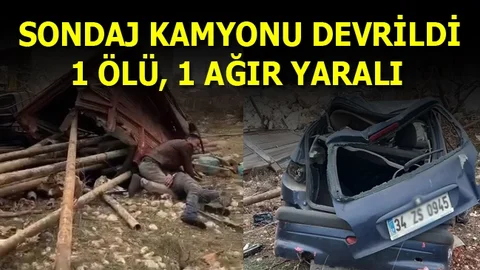 Mersin'de Feci Kaza, 1 Ölü Bir Yaralı