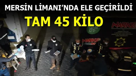 Mersin Limanında Kokain Operasyonu