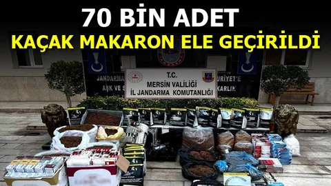 Jandarma’dan Kaçak Makaron Operasyonu