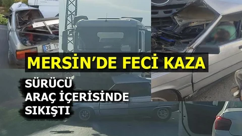 Beton Mikseri İle Otomobil Çarpıştı