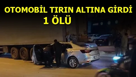 Feci Kaza, Araç Tırın Altına Girdi
