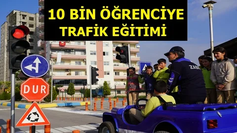 10 Bin Öğrenciye Trafik Eğitimi