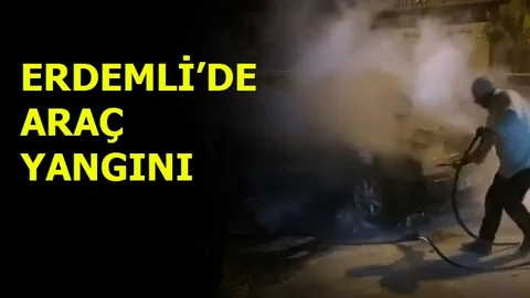 Seyir Halindeki Araç Alev Aldı