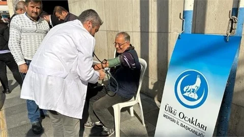 Ülkü Ocaklarından Ücretsiz Tansiyon Ölçümü ve Şeker Taraması