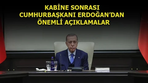 Cumhurbaşkanı Erdoğan Kabinenin Ardından Kamera Karşısında