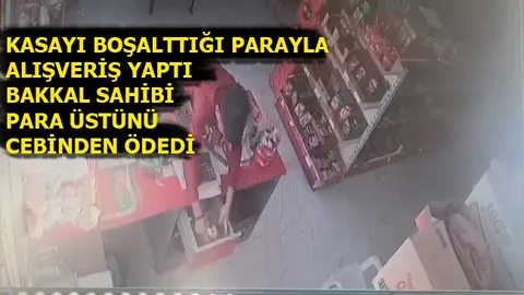 Önce Kasayı Boşalttı, Ardından Alışveriş Yaptı