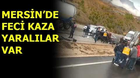 Mersin Gülnar'da Feci Kaza