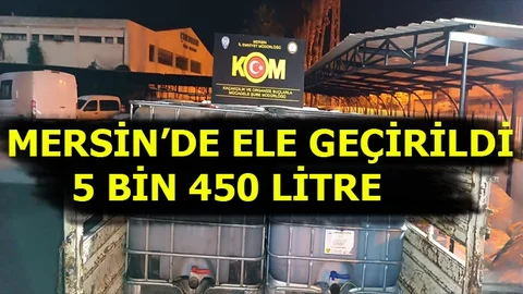 Mersin'de Kaçak Akaryakıt Operasyonu