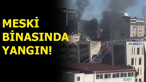 Yeni Açılan MESKİ Binasında Yangın