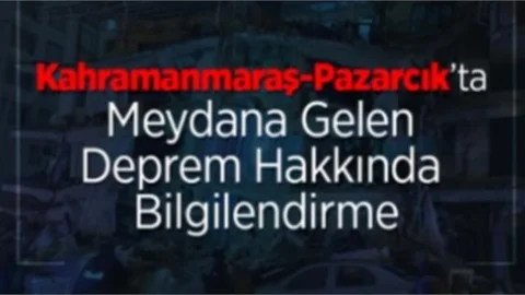 Afad Tarafından Açıklama!