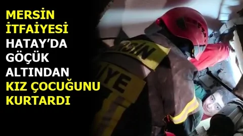 Mersin İtfaiyesi Hatay'da Can Kurtarmaya Devam Ediyor