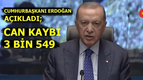 Depremde Can Kaybı 3 Bin 549'a Yükseldi