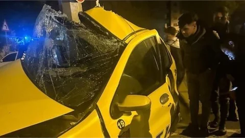 Ticari Taksi Kaza Yaptı, 1 Ölü