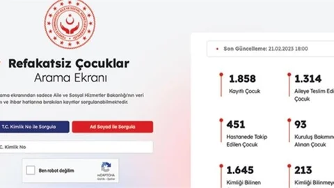 Refakatsiz Çocuklar İçin Bakanlık Web Sitesinde Sorgu Ekranı Açtı