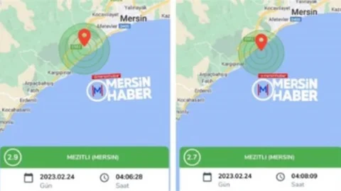 Mersin'de Meydana Gelen Hafif Depremler Vatandaşı Tedirgin Etti