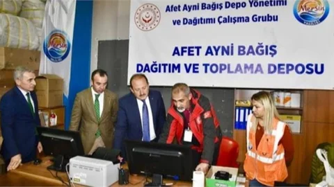 Vali Ali Hamza Pehlivan, Afad Lojistik Merkezinde İncelemelerde Bulundu