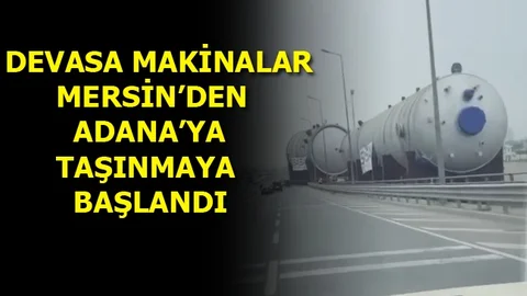 Devasa Makina Parçaları Taşınmaya Başlandı