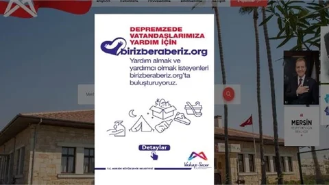 Depremzede Vatandaşlar İçin Yardımlarınızı ‘birizberaberiz.Org’ Üzerinden Yapabilirsiniz