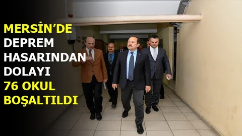Vali Pehlivan, Deprem Nedeniyle Hasar Gören ve Tahliye Edilen Okullarda İncelemelerde Bulundu