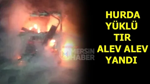 Otoyol'da Tır, Alev Alev Yandı