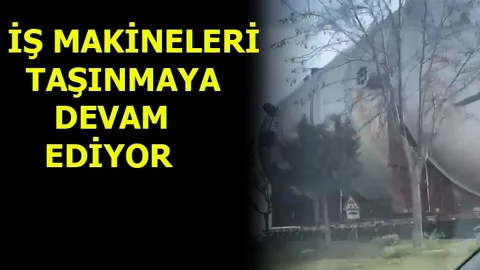Trafikte AKSAma, İş Makineleri Taşınmaya Devam Ediyor