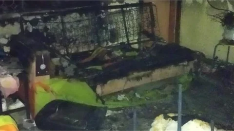 İki Katlı Evde Yangın