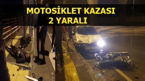 Mersin'de Motosiklet Kazası, 2 Yaralı