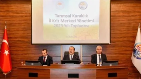 Vali Ali Hamza Pehlivan Başkanlığında 2023 Yılı Tarımsal Kuraklık İl Kriz Merkezi Yönetimi Toplantısı Gerçekleştirildi