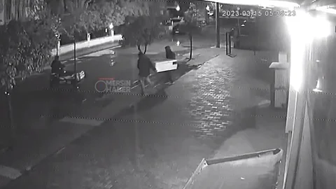 Dolap Motoru Hırsızları Kamerada