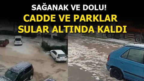 Silifke'de Yağmur ve Dolu Yağışı Etkisini Sürdürüyor