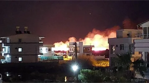 Mersin'de Göksu Deltasında Yangın