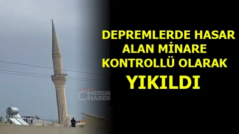 Depremde Hasar Almıştı, Kontrollü Olarak Yıkıldı