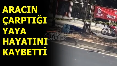 Mersin'de Araç Yayaya Çarptı