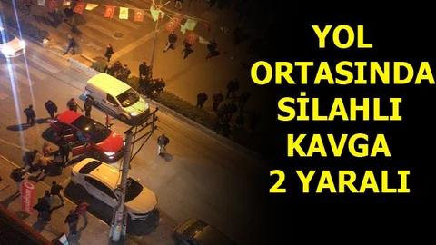 Mersin'de Cadde Ortasında Silahlı Kavga