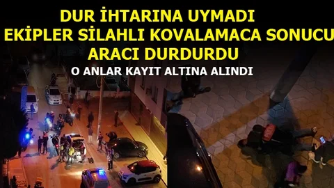 Mezitli'de Silahlı Kovalamaca