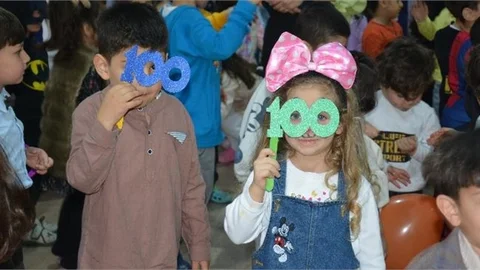 Begonvil Çocuk Gelişim Merkezi’nde Neşe Dolu 100 Gün