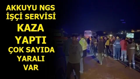Mersin'de İşçi Servisi Kaza Yaptı