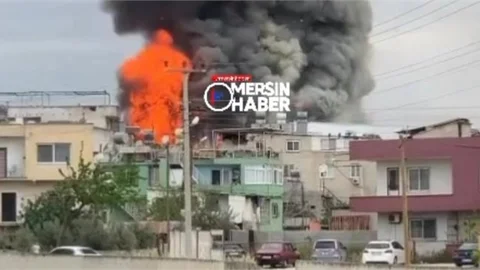 Mersin Sanayi Sitesinde Yangın