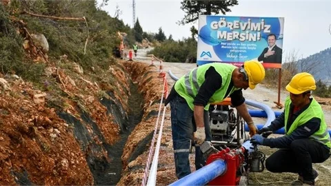 MESKİ, Fındıkpınarı Mahallesi’nde İçme Suyu Çalışmalarına Devam Ediyor