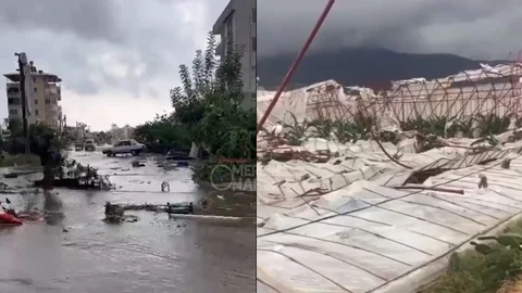 Mersin'de Fırtına Etkili Oluyor