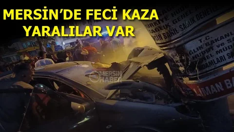 Kontrolden Çıkan Araç Beton Elektrik Direğine Çarptı