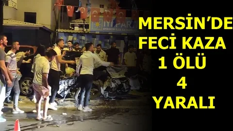 2 Araç Çarpıştı, 1 Ölü, 4 Yaralı