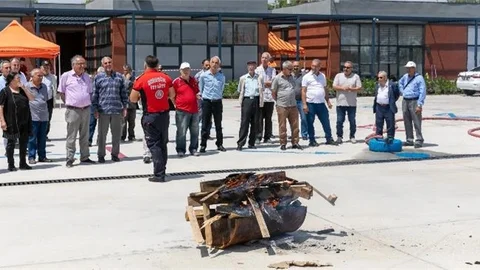 Emekli Evi Üyelerine, Yangın ve Müdahale Yöntemleri Eğitimi Verildi