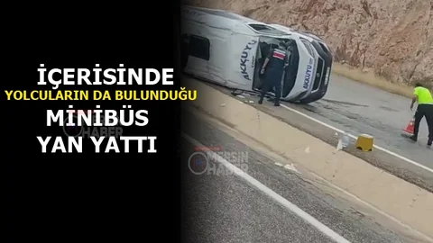 Yolcu Minibüsü Kaza Yaptı