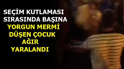 Seçim Kutlaması Sırasında Başına Yorgun Mermi Düştü