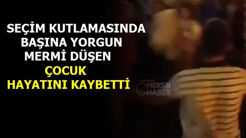 Seçim Kutlamasında Başına Yorgun Mermi Düşen Çocuktan Acı Haber