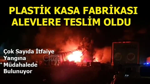 Tarsus'ta Fabrika Yangını